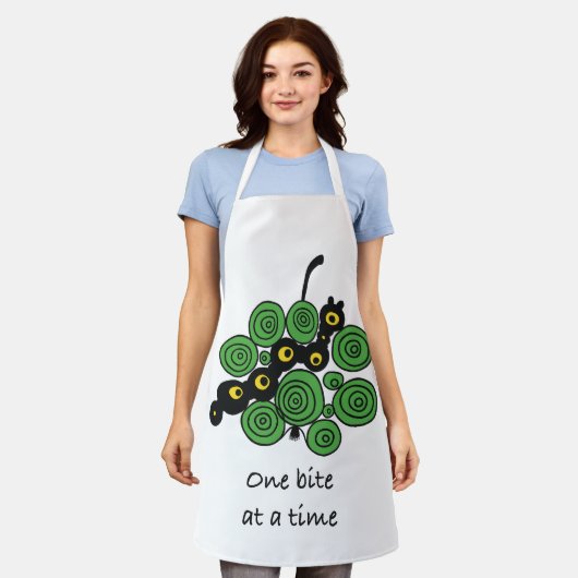 One bite at a time – enjoy the process schort (Gedragen)