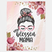 One Blessed Mama Fleece Deken (Voorkant)