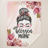 One Blessed Mama Sherpa Deken (Voorkant)