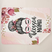 One Blessed Mama Sherpa Deken (Voorkant (horizontaal))