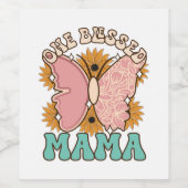 One Blessed Mama Wijn Etiket (Enkel label)