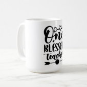 One Blessed Teacher Koffiemok (Voorkant links)