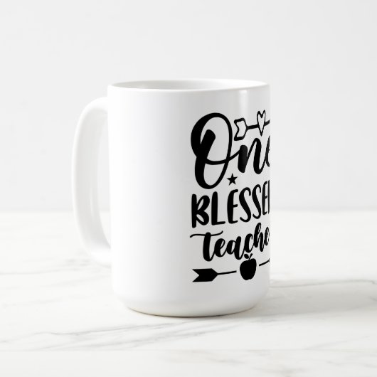 One Blessed Teacher Koffiemok (Voorkant links)