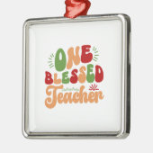 One Blessed Teacher Metalen Ornament (Links)