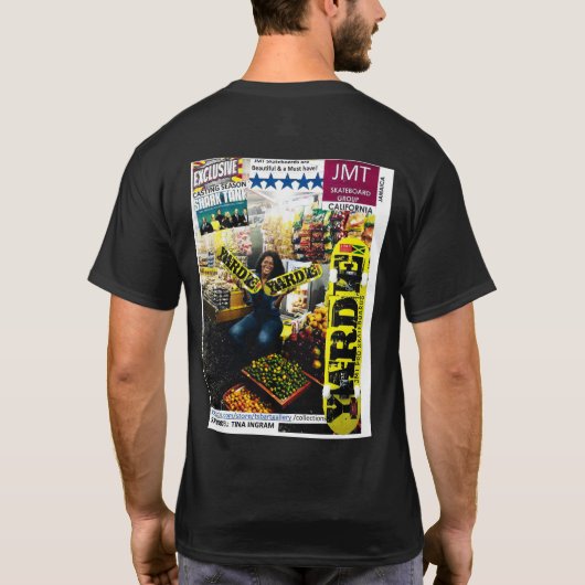 ONE BLOOD Basic Donker T-shirt (Achterkant)