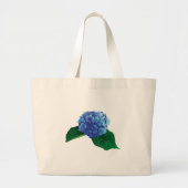One Blue Hydrangea Grote Tote Bag (Voorkant)