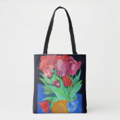 One Blue Tulip Tote Bag (Voorkant)