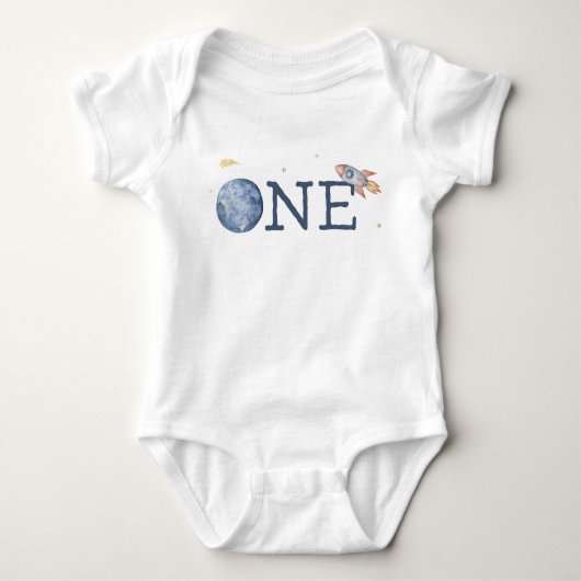ONE Bodysuit / Space 1e Verjaardag Shirt (Voorkant)
