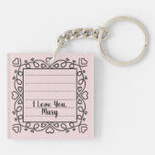 One Book, Two Books I Want More! Acrylic Keychain (Achterkant)