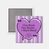 One Book, Two Books, I Want More! Magneet (Voorkant / Achterkant)