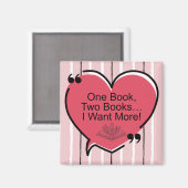 One Book, Two Books, I Want More! Magneet (Voorkant / Achterkant)