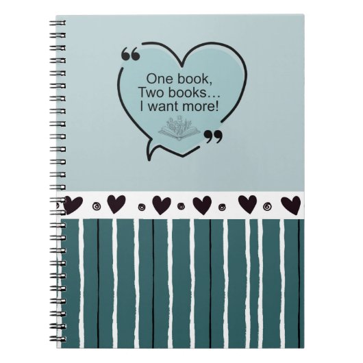 One Book, Two Books... I Want More! Notitieboek (Voorkant)