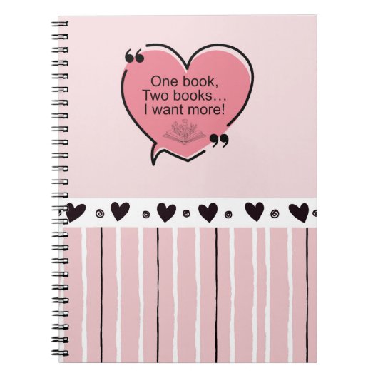 One Book, Two Books... I Want More! Notitieboek (Voorkant)