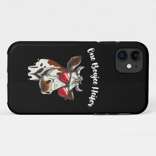 One Boujee Heifer Grappige Koe  Retro Case-Mate iPhone Case (Achterkant (horizontaal))
