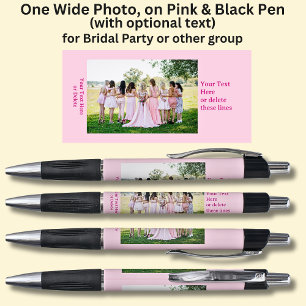 One Bridal Party Foto met tekst op Roze & Zwart Pen