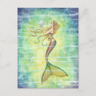 One Bubble Mermaid Briefkaart