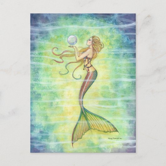 One Bubble Mermaid Briefkaart (Voorkant)
