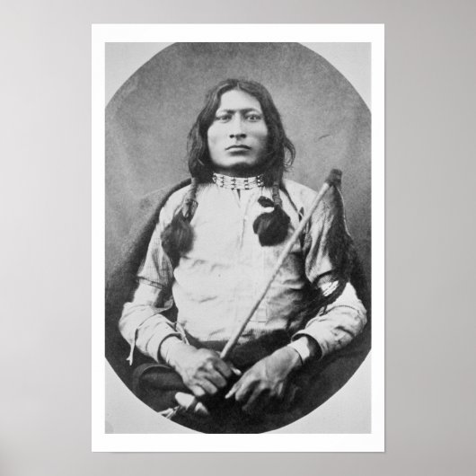 One Bull Warrior, 1882 (foto) Poster (Voorkant)