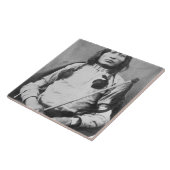 One Bull Warrior, 1882 (foto) Tegeltje (Zijkant)