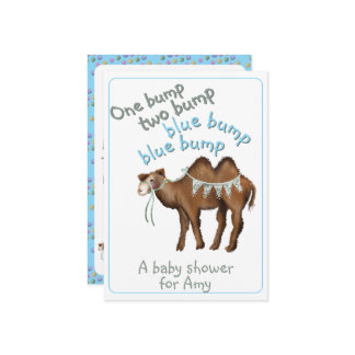 One bump two bump baby shower Invitation Kaart