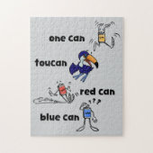 One Can Toucan Red Can Blue Can 252 Piece Puzzle Legpuzzel (Verticaal)