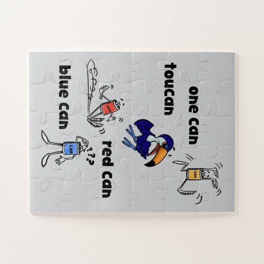 One Can Toucan Red Can Blue Can 30 Piece Puzzle Legpuzzel (Horizontaal)