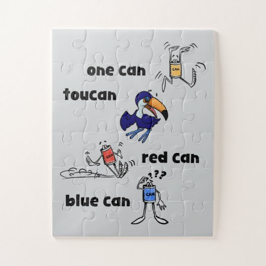 One Can Toucan Red Can Blue Can 30 Piece Puzzle Legpuzzel (Verticaal)