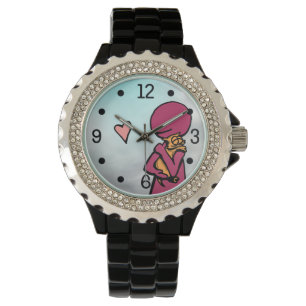 One Cat Loves Hugs Hoesje Horloge