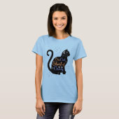 One Cat Short Crazy Cat Lady T-shirt (Voorkant volledig)