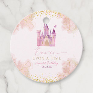 One-ce upon a time prinses eerste verjaardag bedankjes labels