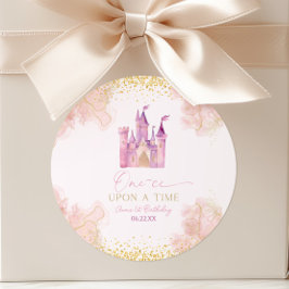 One-ce upon a time prinses eerste verjaardag ronde sticker