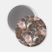One Cent Penny Spread Achtergrond Magneet (Voorkant / Achterkant)