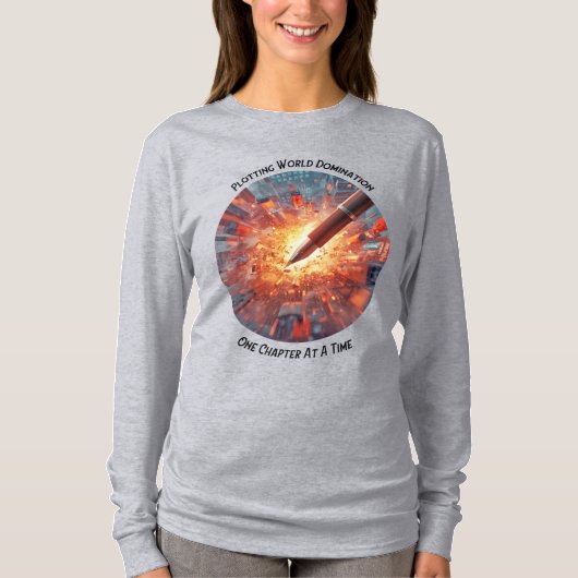 One Chapter At A Time Women Wrtetr's T Shirt (Voorkant)