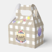 One Chick Eerste verjaardag Bedankt Bedankdoosjes (Achterkant)