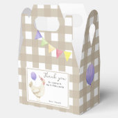 One Chick Eerste verjaardag Bedankt Bedankdoosjes (Geopend)