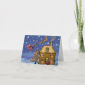 One Christmas Night Holiday Cards Feestdagen Kaart (Achterkant)