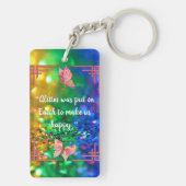 One Classy Cat Funny Bling Cat Sleutelhanger (achterkant)