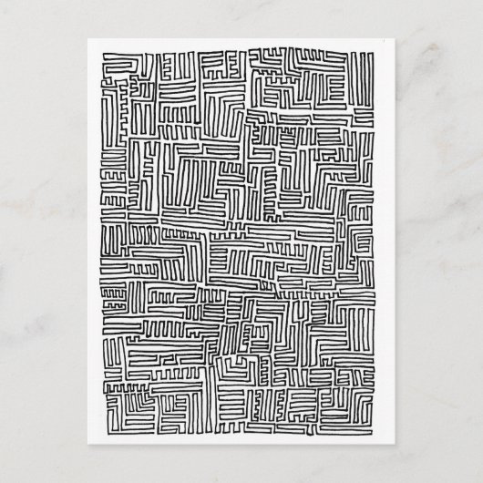 One-Continuous-Line Briefkaart (Voorkant)