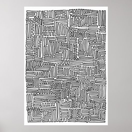 One-Continuous-Line Poster (Voorkant)