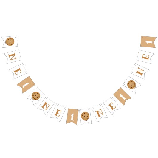 One Cookie Baby 1st Birthday Vlaggetjes (Alle)