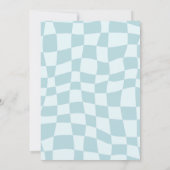 One Cool Babe Eerste Verjaardag Uitnodiging (Achterkant)