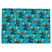 One Cool Cat Birthday-ballonnen Groot Cadeauzakje (Achterkant)