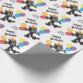 One Cool Cat | Fijne verjaardag Cadeaupapier (Hoek)