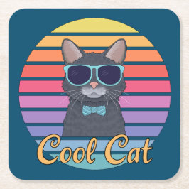 One Cool Cat Kartonnen Onderzetters