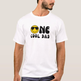 "One Cool Dad" Wit T-shirt verjaardag Pap