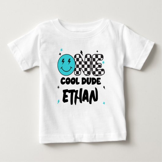 ONE Cool Dude 1e Verjaardag Shirt (Voorkant)