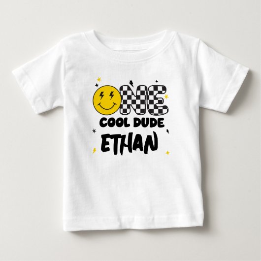 ONE Cool Dude 1e Verjaardag Shirt (Voorkant)