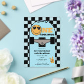 One Cool Dude Invite 1st First Birthday Skateboard Acryl Uitnodigingen (Insitu (Huwelijk))