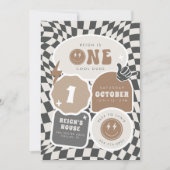 One Cool Dude | Jongens 1e Retro Skater Verjaardag Kaart (Voorkant)