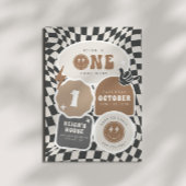 One Cool Dude | Jongens 1e Retro Skater Verjaardag Kaart